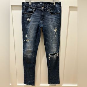 Dark and distressed vintage American Eagle jeans